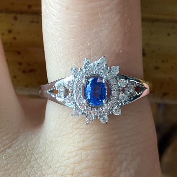 Jewelry - Natural Kyanite Sterling Silver Ring Size 9